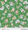 P & B Textiles Christmas Little Darlings on Green 100% Cotton Fabric Price per Yard